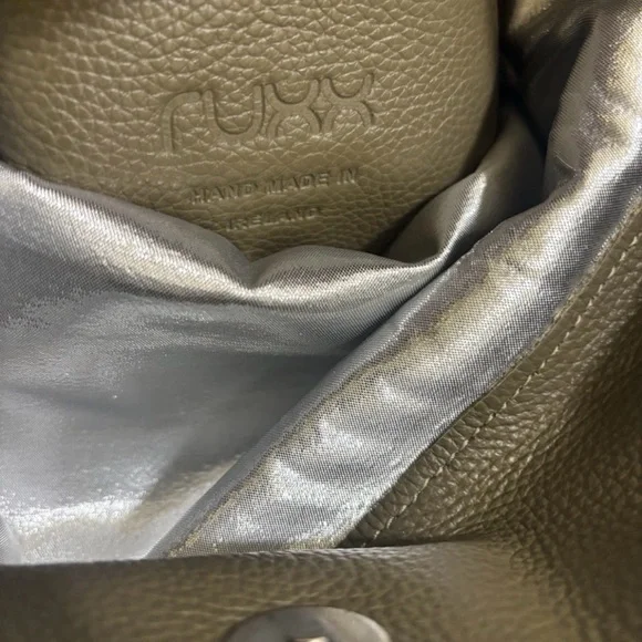 Ruxx Slouch Bag Mushroom Green Italian leathers Adjustable Strap - Picture 6 of 9